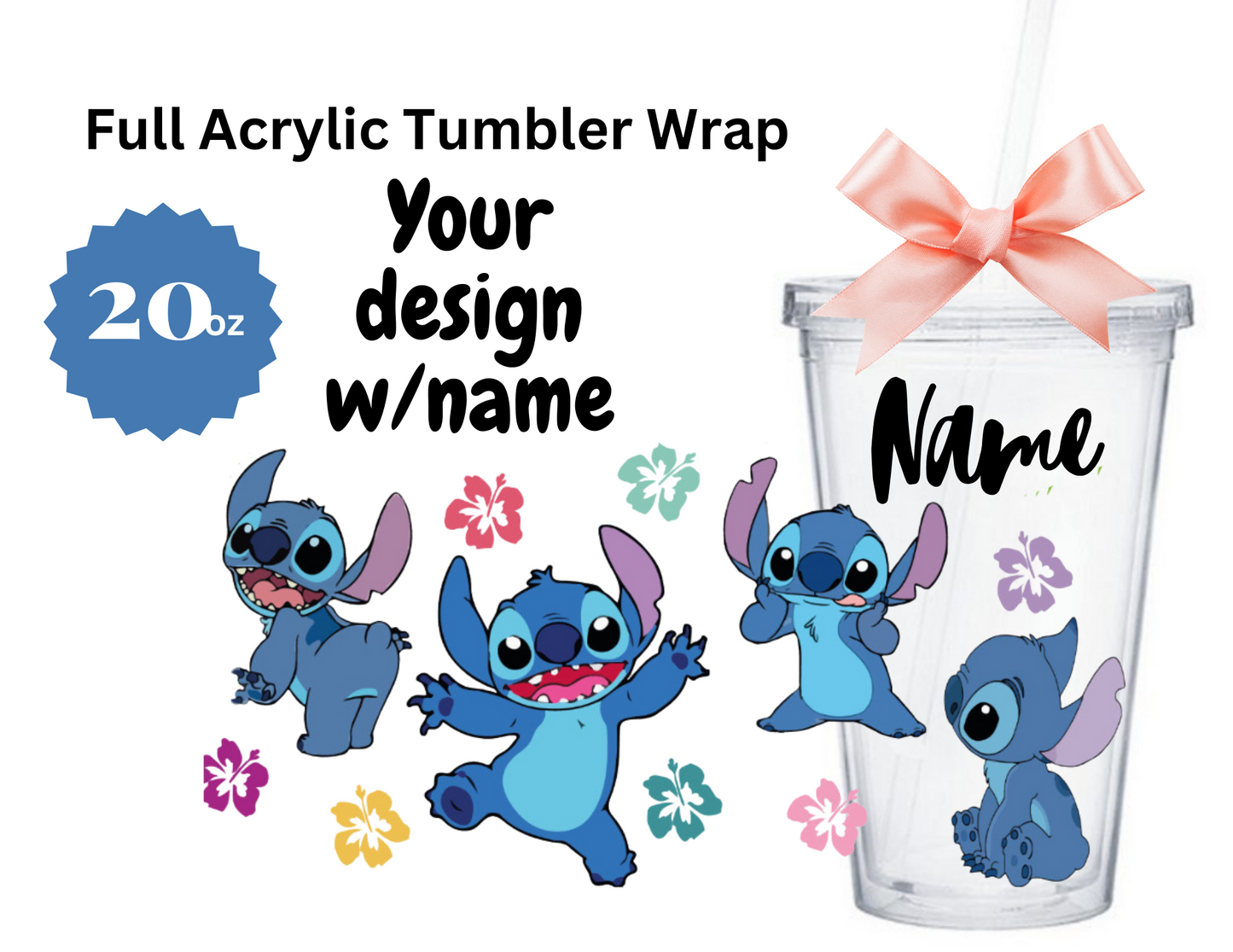 Personalized Name Acrylic Tumbler