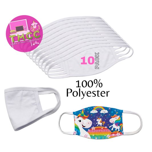 Sublimation 10pk Face mask