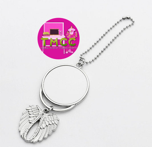 Sublimation Double sided Angel Wings car ornament