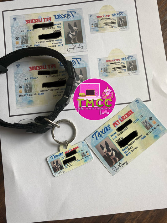 Sublimation Double side Pet ID Tag