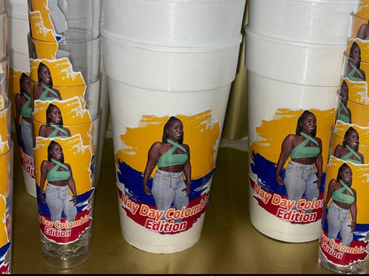 Custom Styrofoam party cups