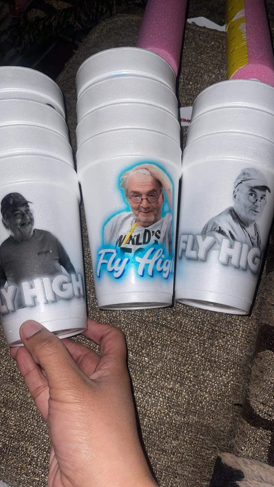 Custom Styrofoam party cups