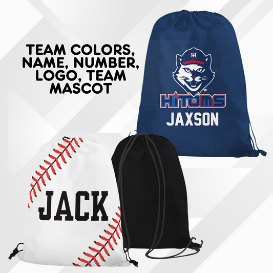 Personalize Team Drawstring Bags