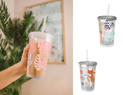 Personalized Name Straw Acrylic Tumbler