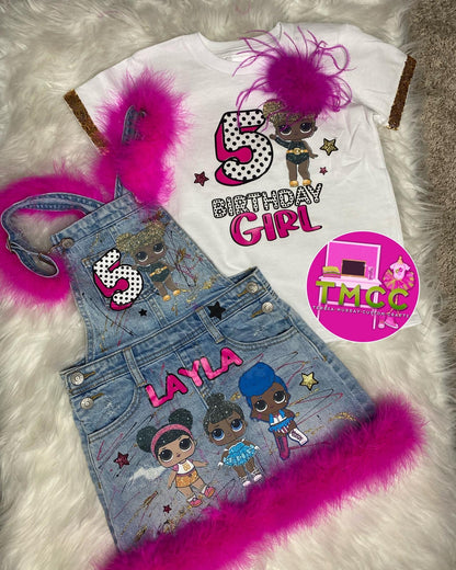 Custom Denim Birthday Outfit