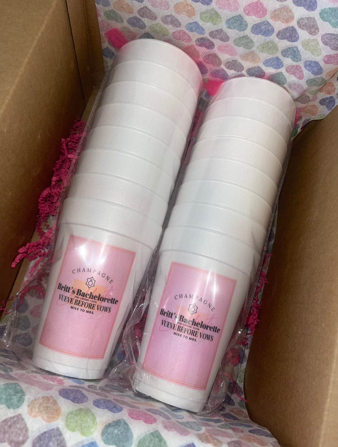 Custom Styrofoam party cups