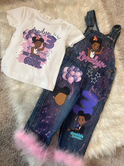 Custom Denim Birthday Outfit