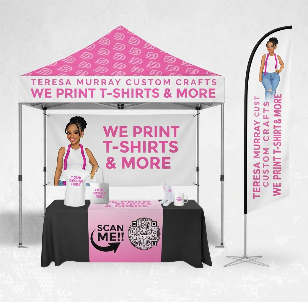 Custom Tent Banners, Tablet runner & Flag