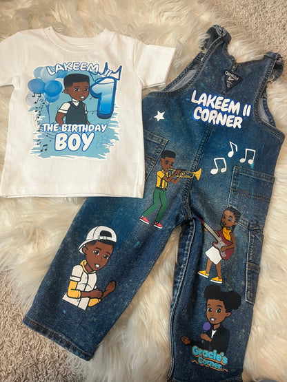 Custom Denim Birthday Outfit