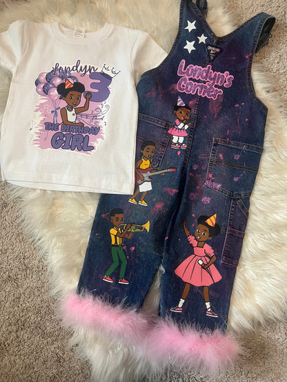 Custom Denim Birthday Outfit