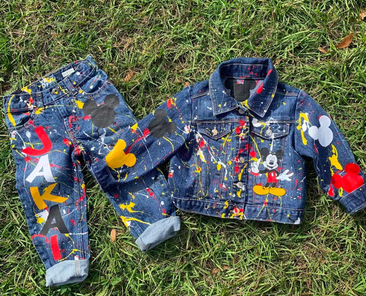 Custom Denim Birthday Outfit