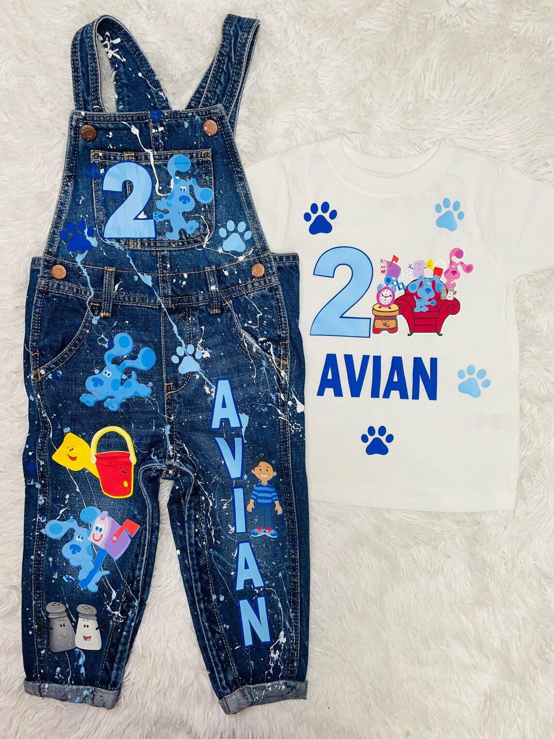 Custom Denim Birthday Outfit