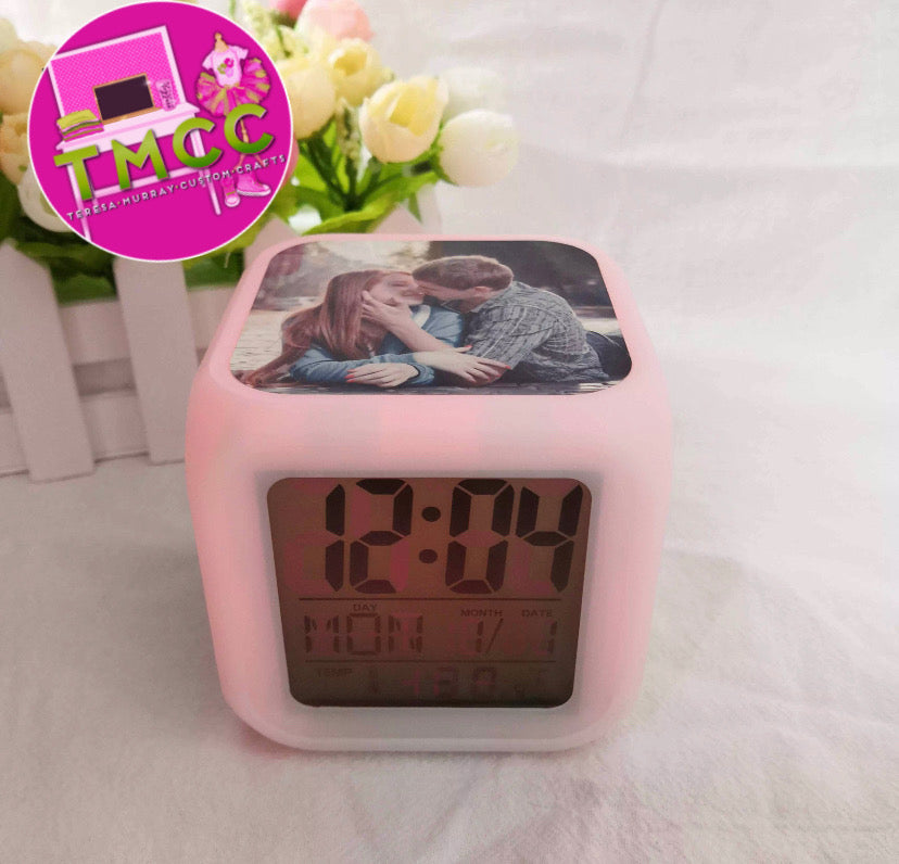 Sublimation LED Alarm Clock