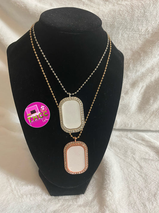 Sublimation Dog Tag Necklace