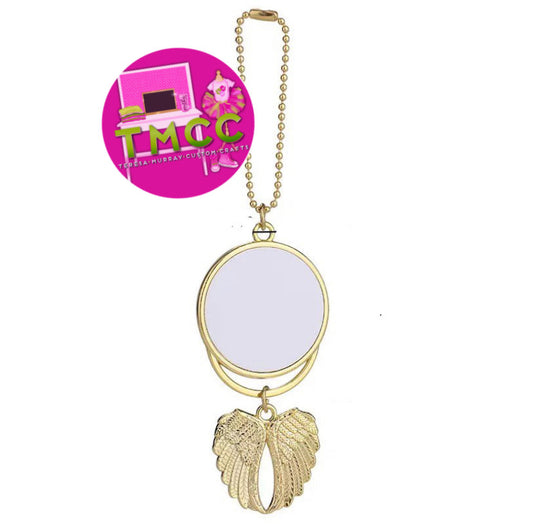 Sublimation Double sided Angel Wings car ornament