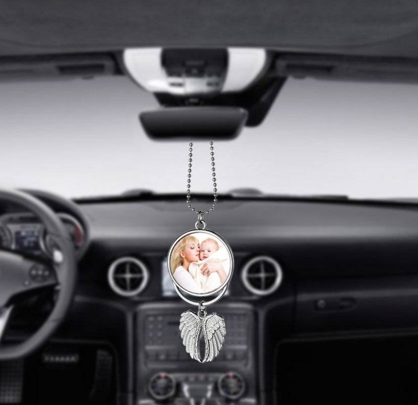 Sublimation Double sided Angel Wings car ornament